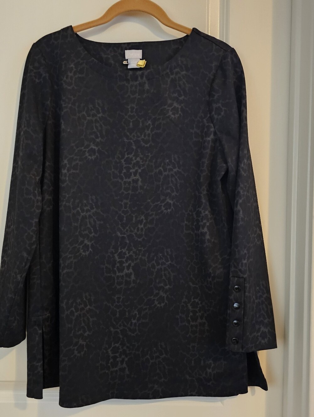 EUC - Chico's Knit Ponte Tunic Top - Size 8/10  (Chico's Size 1)
